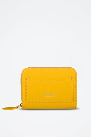 Portefeuille en cuir Marigold - Jaune