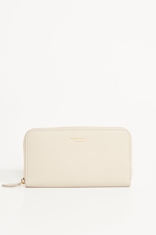 Portefeuille LG ZIP - Crème