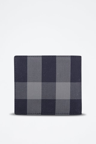 Porte-monnaie en cuir Bill Coin Check Bin - Bleu marine