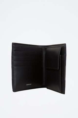 Porte-monnaie en cuir Bill Coin Check Bin - Bleu marine