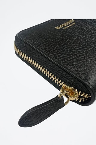 Porte-monnaie en cuir MN ZIP - Noir