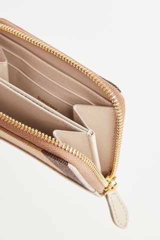 Porte-monnaie en cuir LG ZIP - Marron