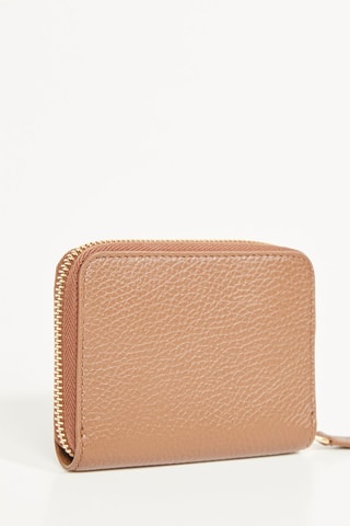 Porte-monnaie en cuir MN ZIP - Marron