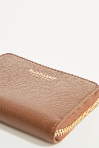 Porte-monnaie en cuir MN ZIP - Marron