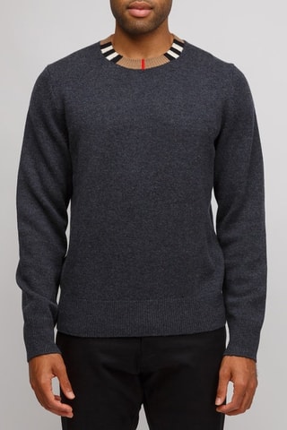Pull en laine et cachemire Noland Black - Gris