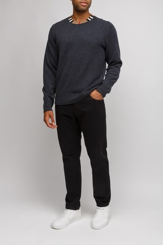 Pull en laine et cachemire Noland Black - Gris