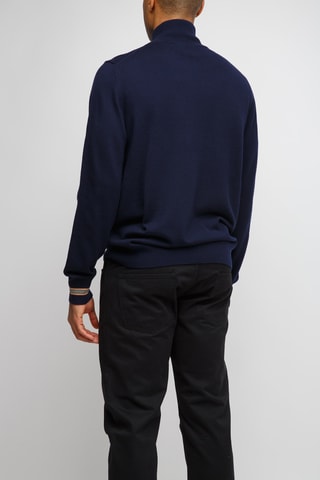 Pull en laine mérinos Itter - Bleu marine