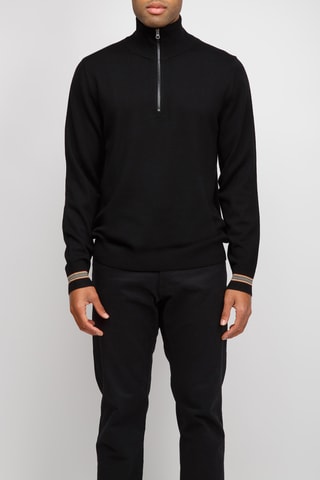 Pull en laine mérinos Itter - Noir