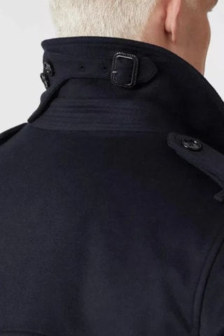 Manteau en laine et cachemire Wimbledon - Bleu marine de minuit