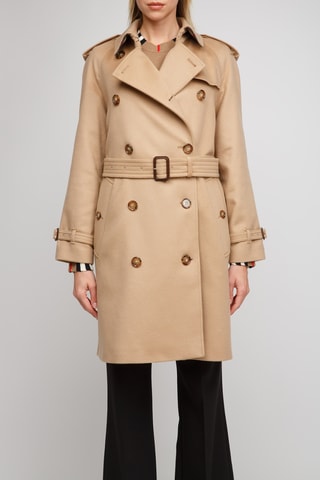 Manteau en laine et cachemire Lakehurst - Camel