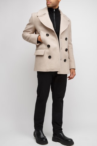 Manteau en laine Errol - Mélange de taupe