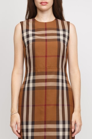 Robe droite en laine Sofi - Marron