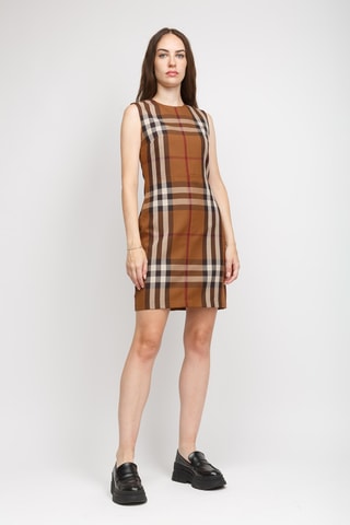 Robe droite en laine Sofi - Marron