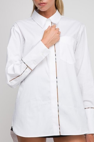 Chemisier Optic - Blanc