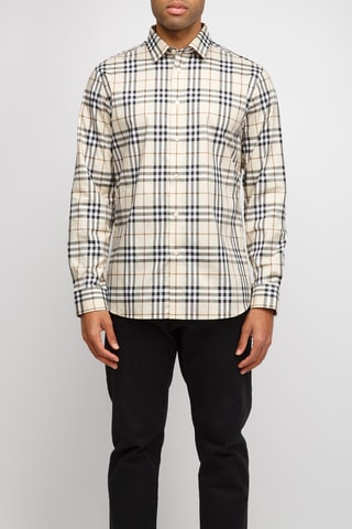 Chemise en coton Shefford - Beige moderne