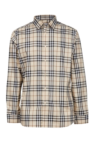 Chemise en coton Shefford - Beige moderne