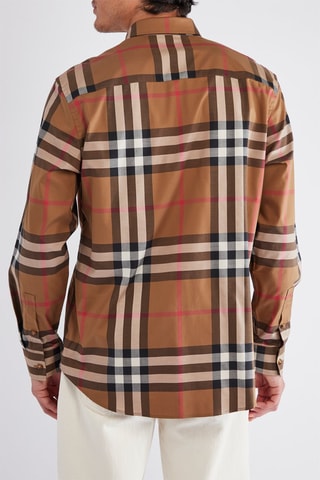 Chemise Claverdon Ls Chk - Camel