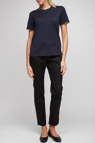 T-shirt en coton - Bleu marine noir