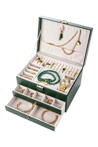 Sieradendoos Paris - Donkergroen Somm