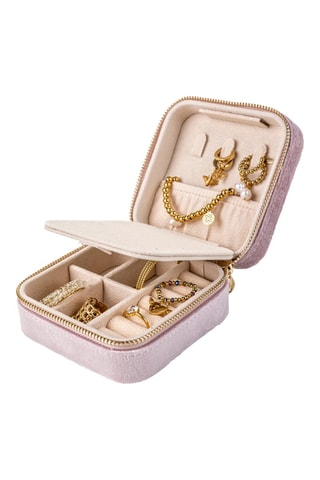 Velours Sieradendoos London - Roze - Walter Bach