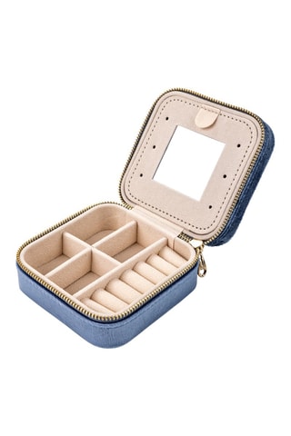 Velours Sieradendoos London - Blauw - Walter Bach