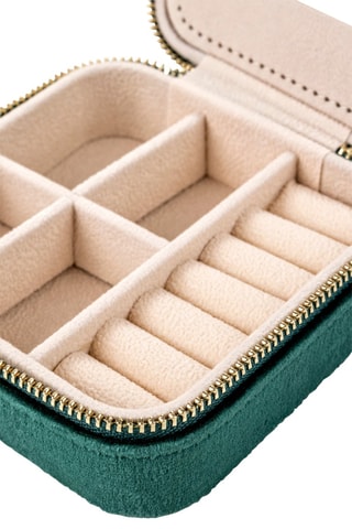 Velours Sieradendoos London - Groen