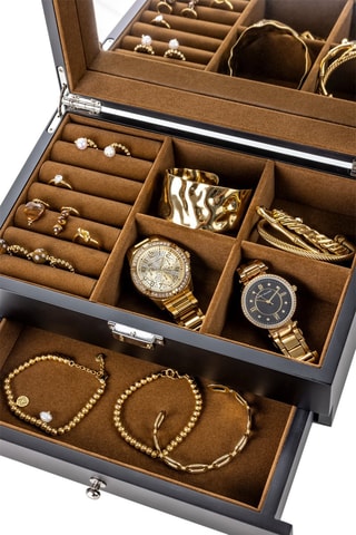 Houten Sieradendoos Glasgow - Zwart - Walter Bach