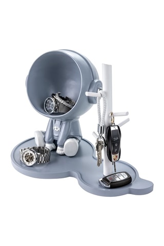 Keramieken en Houten Sieradenhouder Edinburgh - Grijs en Wit - Somm