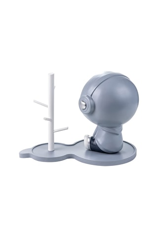 Keramieken en Houten Sieradenhouder Edinburgh - Grijs en Wit - Somm