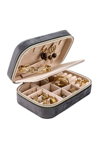 Velours Sieradendoos Berlin - Grijs - Walter Bach