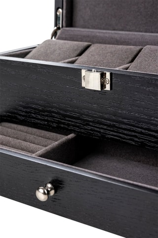 Houten Sieraden- en Horlogedoos - Zwart - Somm