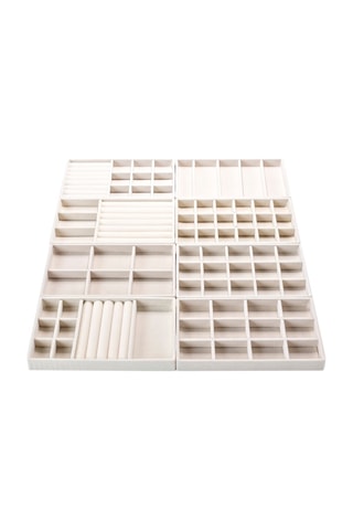 Velours Sieradenplateau - 21 x 12,5 x 2,5 cm - Somm