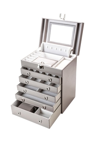 Leren Sieradendoos - 26 x 18,5 x 32 cm - Somm