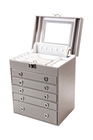 Leren Sieradendoos - 26 x 18,5 x 32 cm - Somm