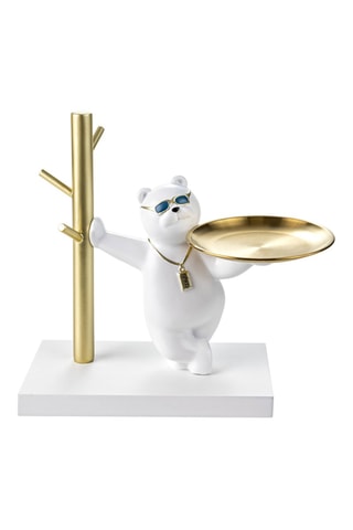 Keramieken Sieradenhouder Copenhagen - Wit en Goudkleurig - Somm