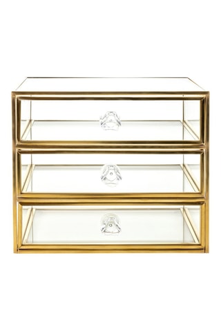 Sieradendoos Bremen - Transparant en Goudkleurig - Walter Bach