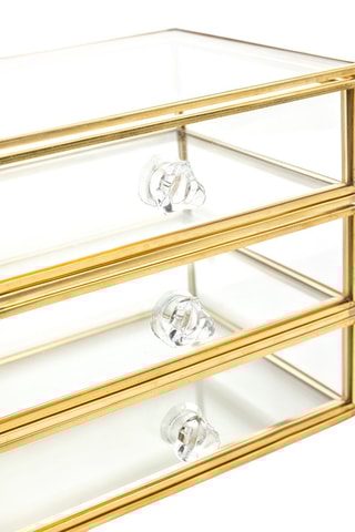 Sieradendoos Bremen - Transparant en Goudkleurig - Walter Bach