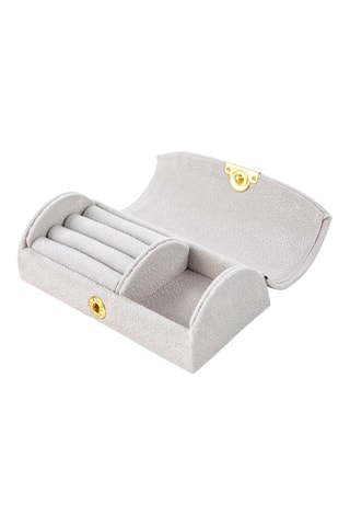 Velours Sieradendoos Marseille - Lichtgrijs - Somm