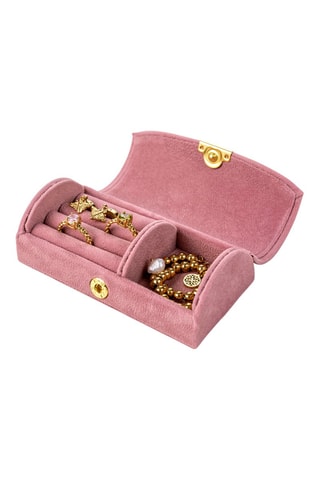 Velours Sieradenclutch Marseille - Roze - Somm