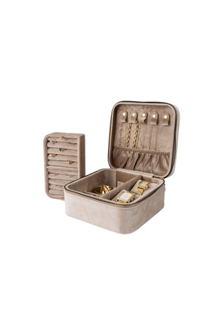 Velours Sieradendoos - Lichttaupe - Somm