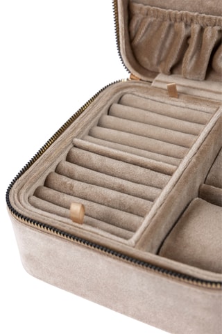 Velours Sieradendoos - Lichttaupe - Somm