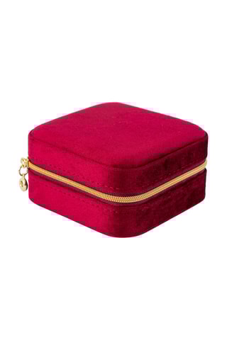 Velours Sieradendoos - Bordeauxrood - Somm