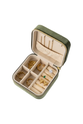 Velours Sieradendoos - Groen - Somm