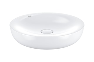 Lavabo redondo sobre encimera
