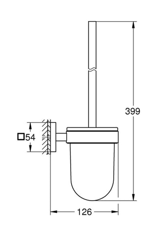 Escobillero Start Cube - Acabado brillante