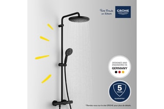 Colonne de douche avec mitigeur thermostatique - Vitalio Start Système