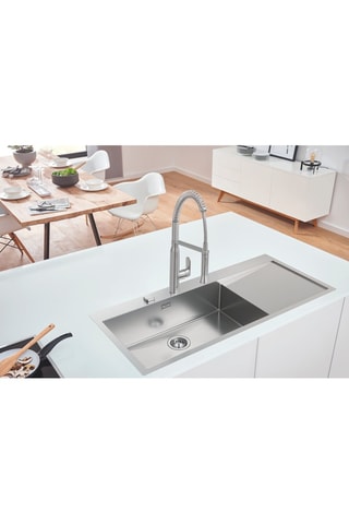 Evier en Inox 1 bac gauche