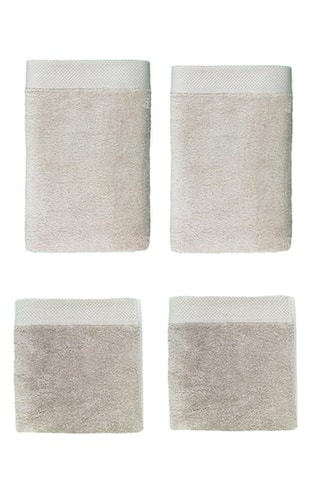 2 x asciugamano e 2 x telo bagno - Beige - 50 x 100 e 100 x 150 cm