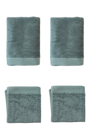 2 x asciugamano e 2 x telo bagno - Tempesta - 50 x 100 e 100 x 150 cm