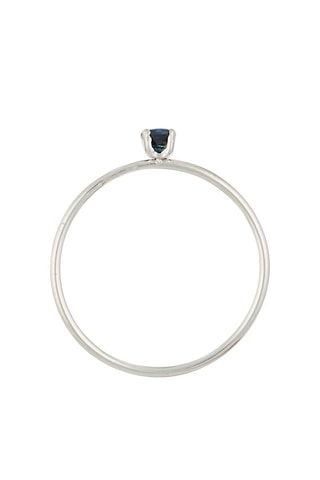 Anello Only One - Oro bianco e zaffiro